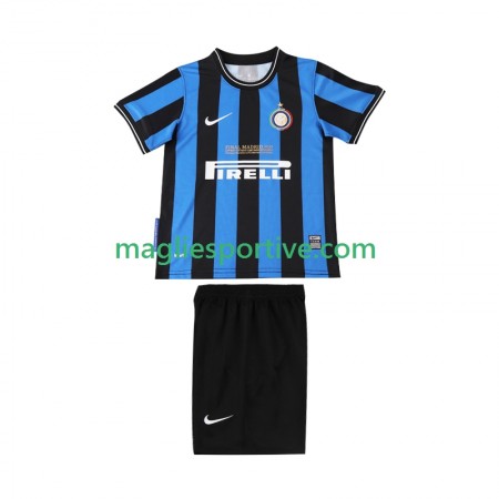 Completo Calcio Inter Milan 2009 2010 Retro Bambino Divisa Prima